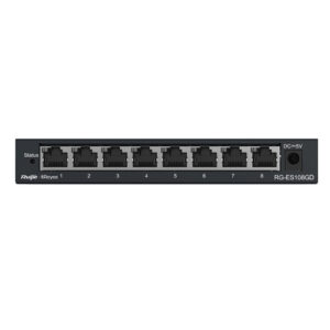 RG-ES108GD, 8 พอร์ต 10/100/1000Mbps สวิตช์ Non-PoE ที่ไม่มีการจัดการ