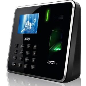 ZKTeco K50 เครื่องสแกนลายนิ้วมือ ลงเวลาทำงาน รองรับ 1,500 ลายนิ้วมือ