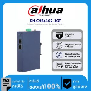 Cloud Managed Switches รุ่น DH-CHS4102-1GT 2-Port Cloud Managed Hardened Switch