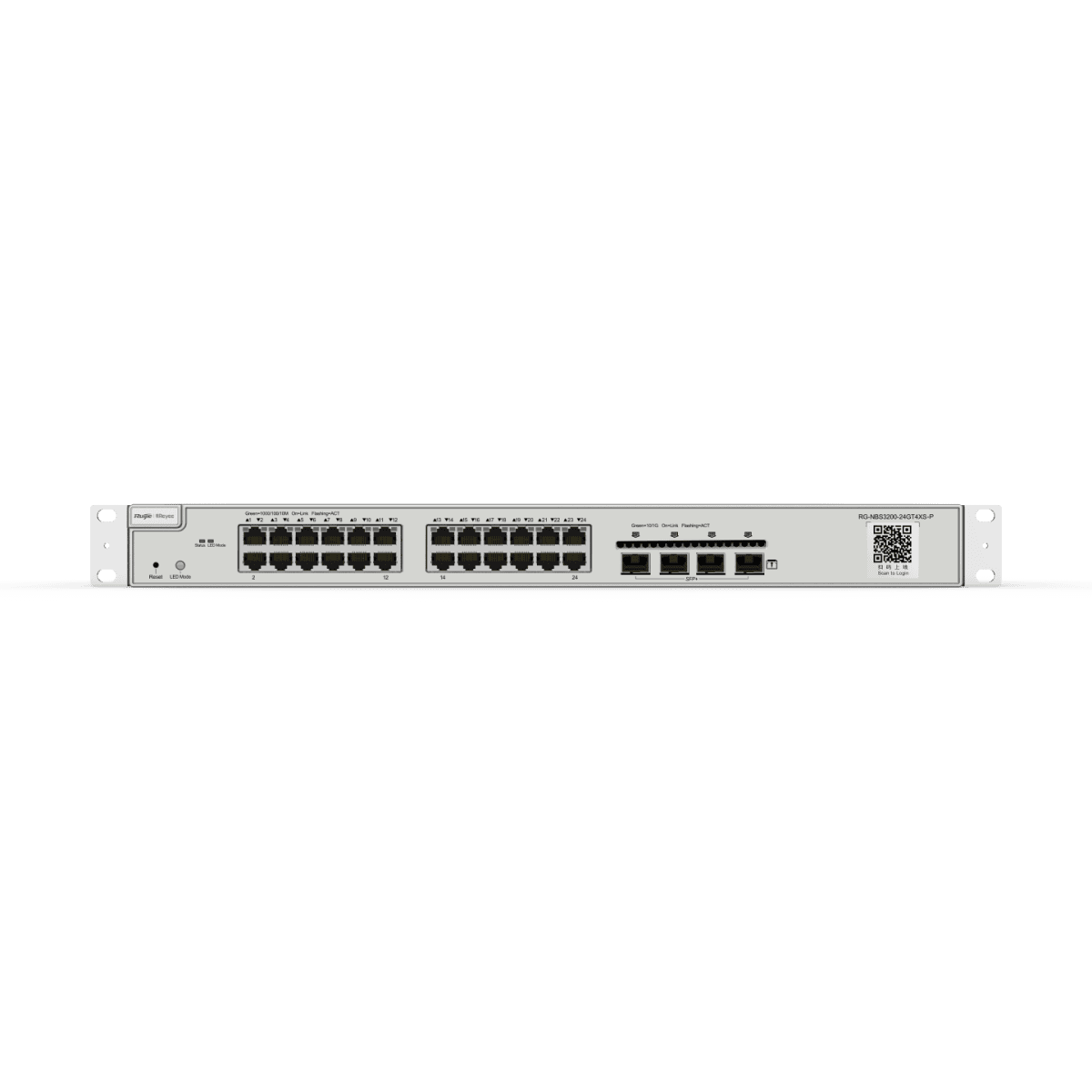 Ruijie / Reyee สวิตช์ 24 พอร์ต รุ่น RG-NBS3200-24GT4XS-P เลเยอร์ 2+ ที่จัดการได้ PoE, 4 * 10G Uplink - Image 2