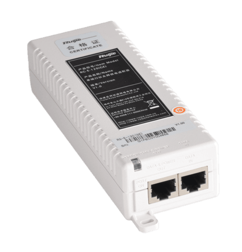 RG-E-120(GE) Power Injector เป็นอุปกรณ์ Adapter POE 50VDC 802.3af กำลังไฟสูงสุด 15.4W Port 10/100/1000 Mbps - Image 3