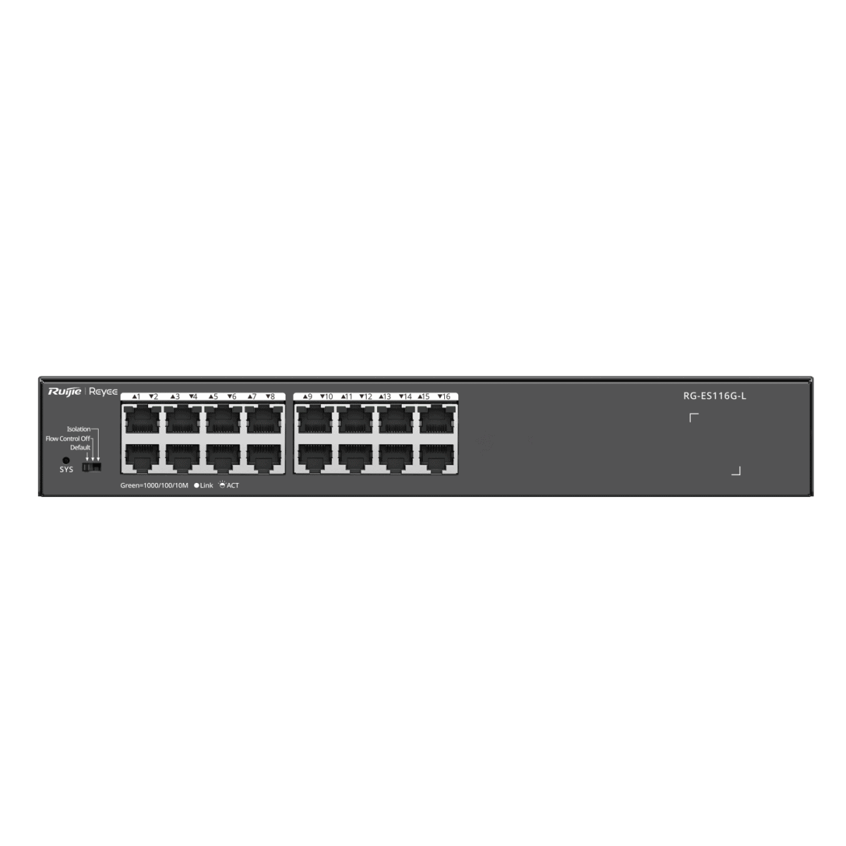 Switches รุ่น RG-ES116G-L 16-Port 10/100/1000 Mbps Unmanaged Non-PoE Switch - Image 4
