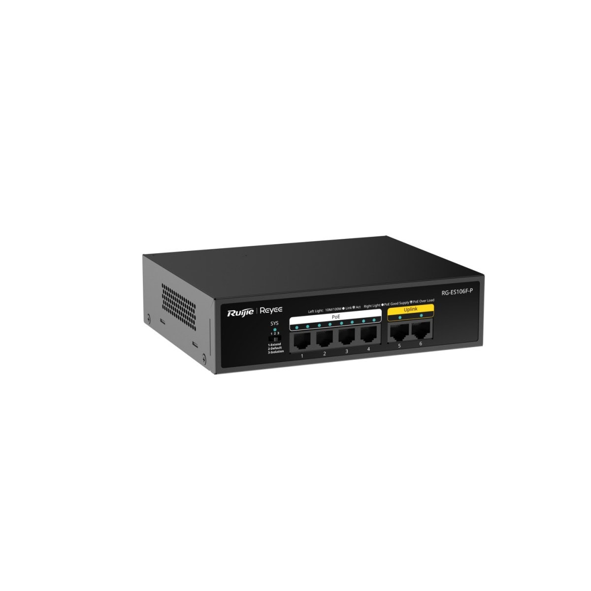 Switches รุ่น RG-ES106F-P 6-Port 10/100 Mbps Unmanaged PoE Switch - Image 4