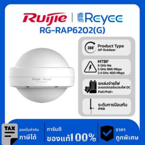 Wireless AP รุ่น RG-RAP6202(G) Wi-Fi 5 AC1300 Outdoor Omni-directional Access Point