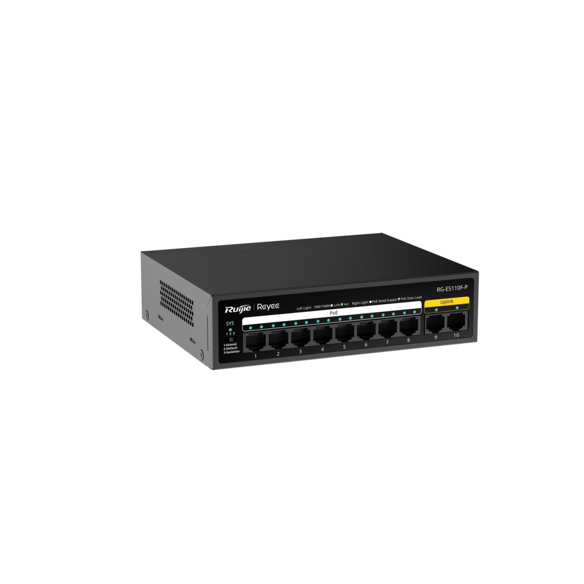Switches รุ่น RG-ES110F-P 10-Port 10/100 Mbps Unmanaged PoE Switch - Image 4