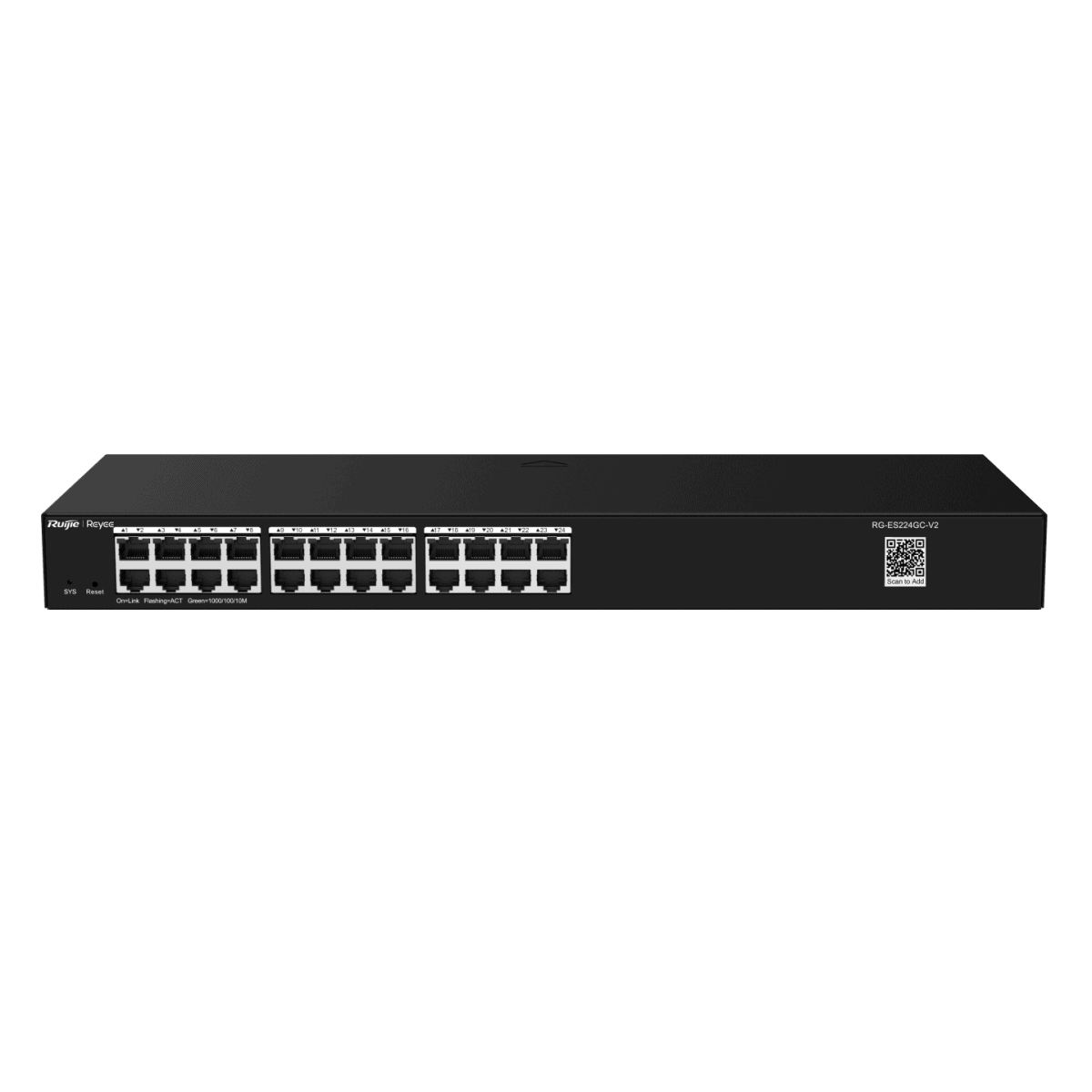Switches รุ่น RG-ES224GC-V2 สวิทช์จัดการผ่านคลาวด์อัจฉริยะกิกะบิต 24 พอร์ต ไม่มี PoE - Image 2