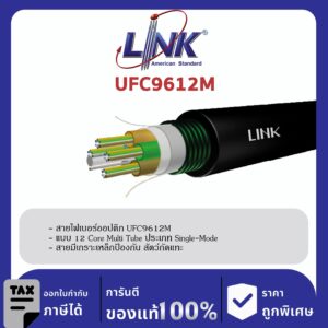 LINK (รุ่น UFC9612M) F.O. Armored, Multi-Tube 12 Core, OS2, Single Jacket 4,000 M.