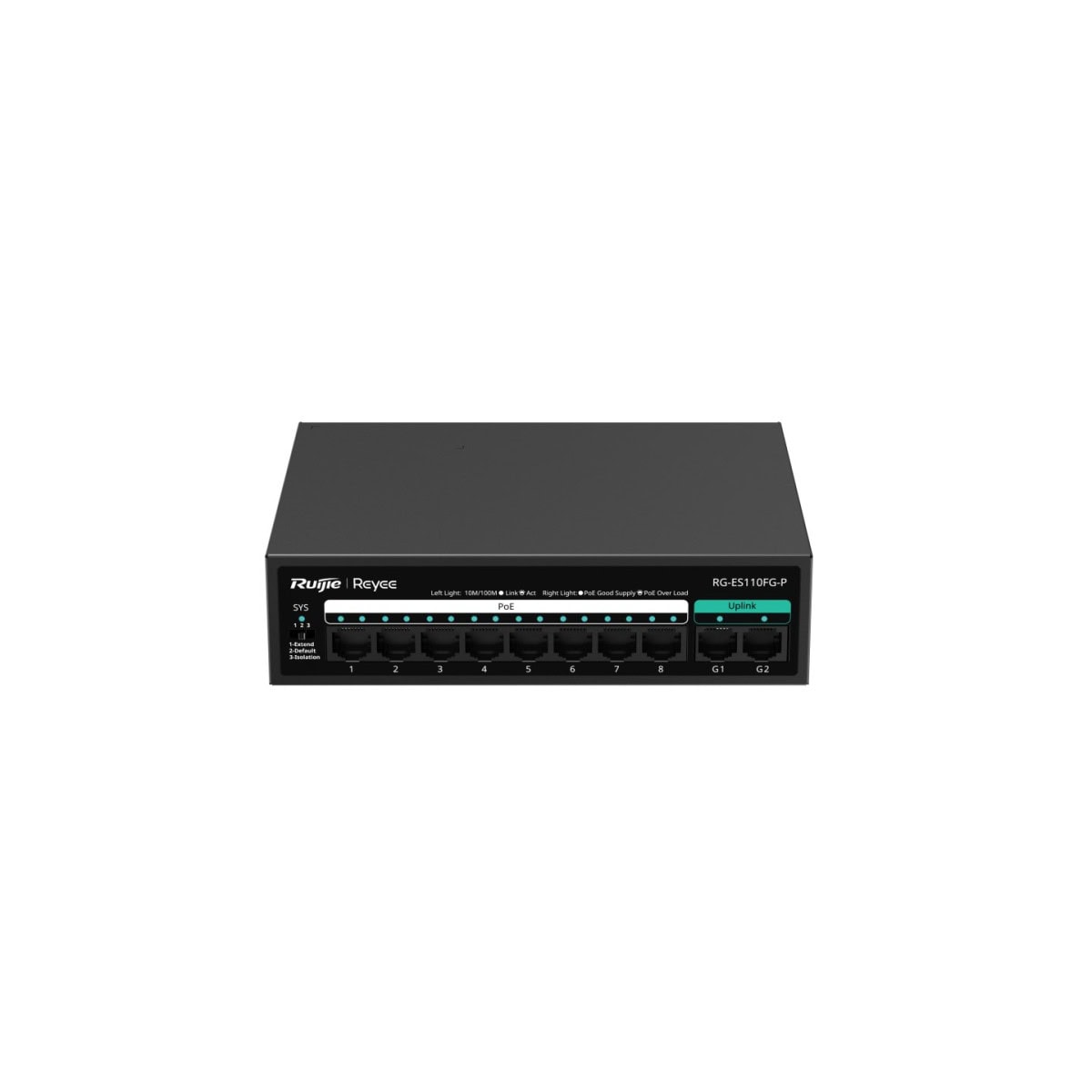 Switches รุ่น RG-ES110GS-P-L 10-Port 10/100/1000 Mbps Unmanaged PoE Switch - Image 3