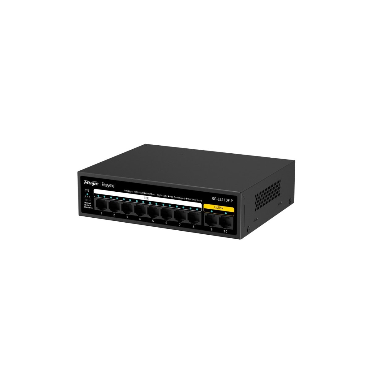 Switches รุ่น RG-ES110F-P 10-Port 10/100 Mbps Unmanaged PoE Switch - Image 5