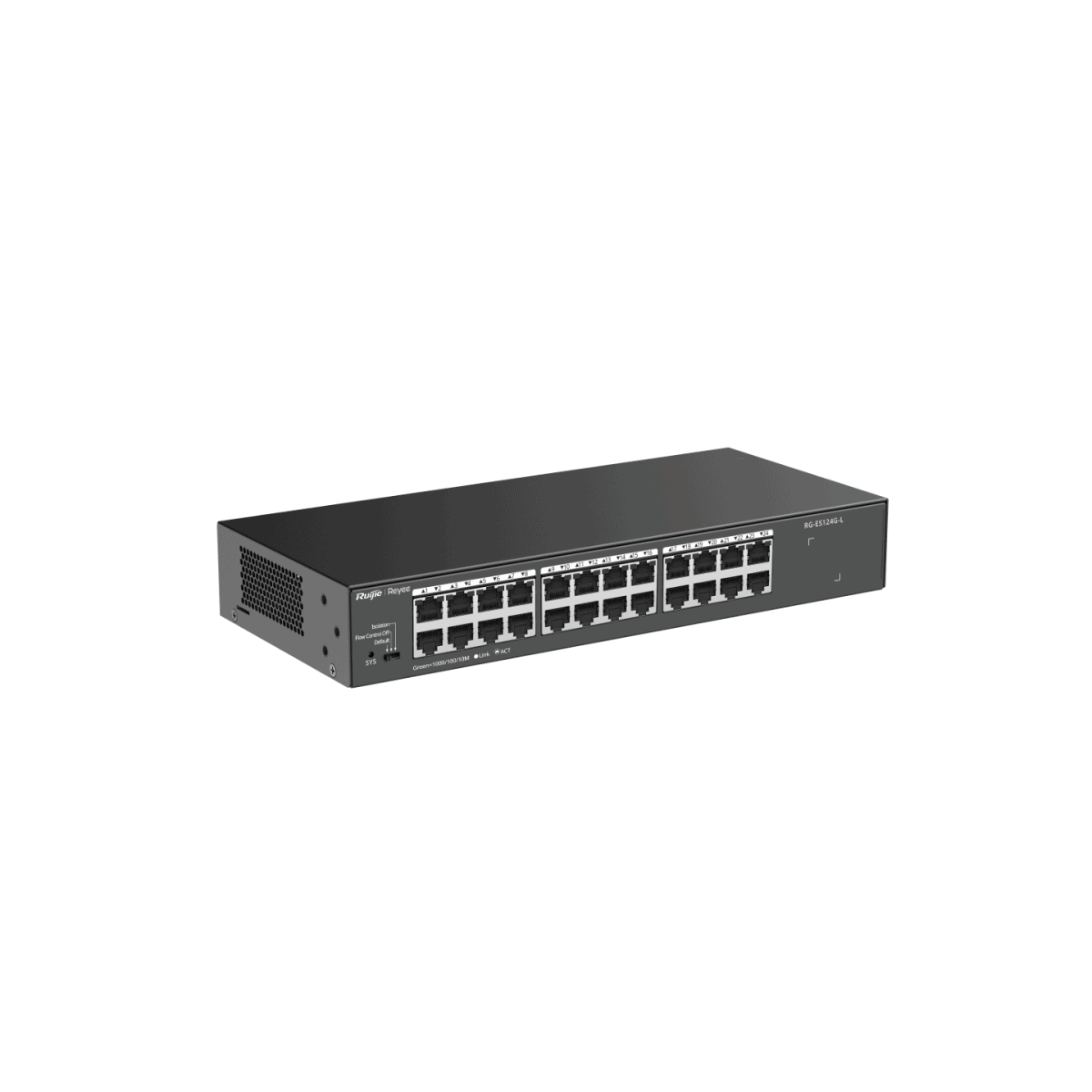 Switches รุ่น RG-ES124G-L สวิตช์ที่ไม่ใช้ PoE ที่ไม่มีการจัดการโดยมีพอร์ตความเร็ว 10/100/1000 Mbps จำนวน 24 พอร์ต - Image 2